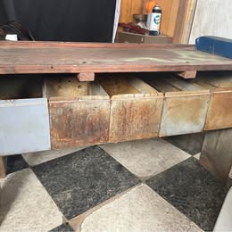 Bench w/Storage Containers